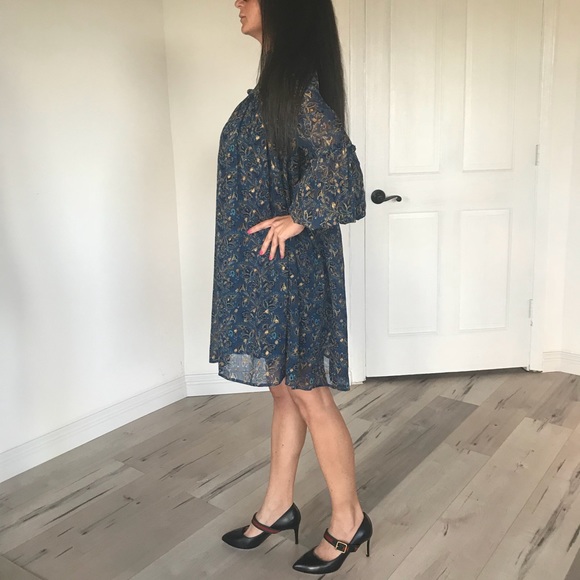 Dress blue floral - Picture 2 of 4